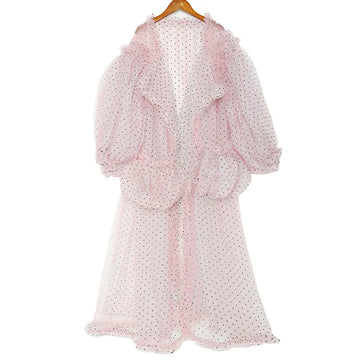 MQTIME  - Sexy Maternity Gowns Dress Photography Bubble Sleeve Shawls Art Performance Party Tulle Women Maternity Dress for Photo Shoot